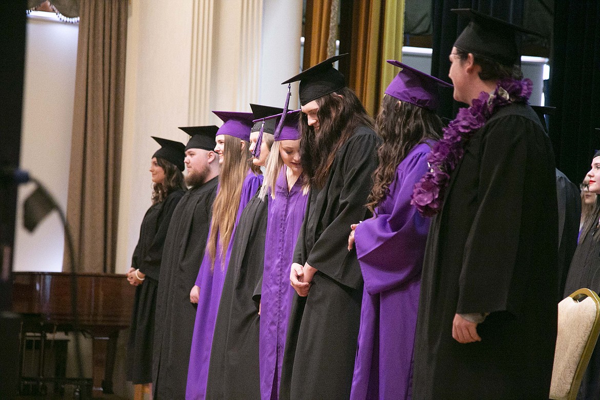 Lake Pend Oreille High School presented its 26 graduates with diplomas at Thursday's commencement ceremony. Each graduate also received personalized gifts and remarks from staff members recounting their most notable moments.