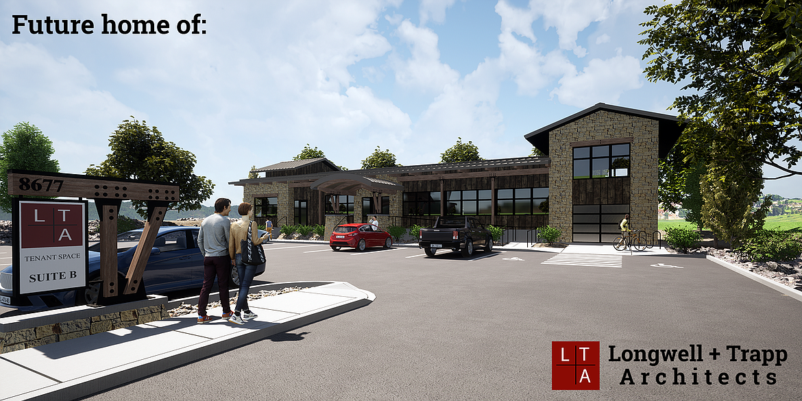 Courtesy photo
This rendering shows the new office building under construction at 8677 N. Wayne Drive in Hayden for Longwell + Trapp Architects.