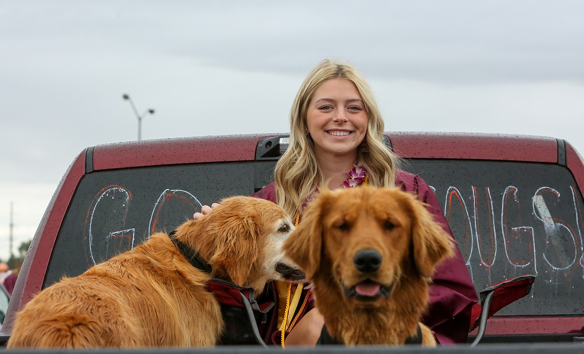 Moses Lake High School graduate Anna Olson brought some furry friends along for the 2021 graduation parade ceremony, kicking off at the Grant County Fairgrounds on Friday, June 11.