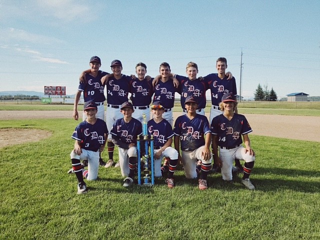 Courtesy photo
The Coeur d'Alene Lumbermen 13U baseball team won the PSC Invitational on Sunday in Hayden. In the front row from left are Payton Bateman, Kolbie Wilson, Ryder Bishop, Ethan Blanco and Ben Murray; and back row from left, Andy Everson, Deacon Hunter, Wren Jackson, Will Jackson, Blake Foulk and Beau Pearson.