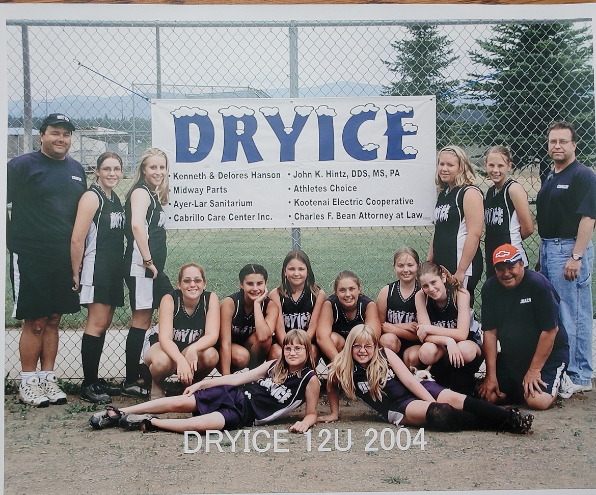 Courtesy photo
The Dry Ice 12U softball team in 2004, coached by Stacy Carhart.