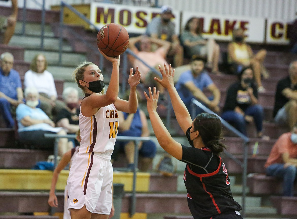 Anna Olson (left), a Moses Lake High School senior, is one of a number of Chiefs honored with All-League selections by the Columbia Basin Big 9.