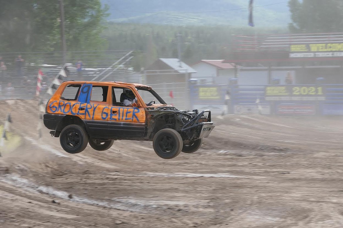 Texas-based Hylite Real Entertainment put on a entertaining show last weekend for the fans at the Sanders County Fairgrounds with its monster truck show in Plains.  The shows were the first of several planned for this summer, including in Idaho, New Mexico, Wyoming, Texas, Louisiana and Oklahoma. (Adam Linsday/Valley Press)