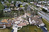 Tornado sweeps through suburban Chicago, causing damage