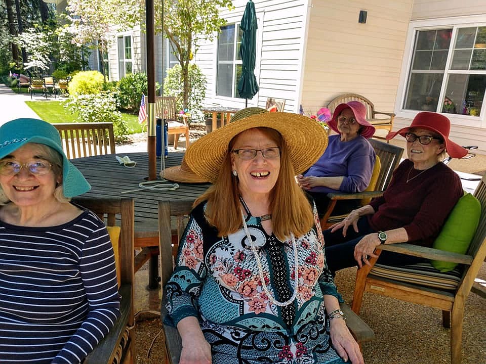 Orchard Ridge Senior Living residents are seen here having a fine time outside. Orchard Ridge will celebrate its centennial anniversary this summer, with events in August and September.
