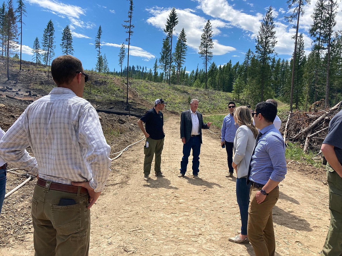 Idaho state officials visited the fire line of the Little Pine fire on Thursday. Officials thanked IDL firefighters for keeping citizens safe. The Little Pine fire is mapping at 175 acres as of Thursday morning.