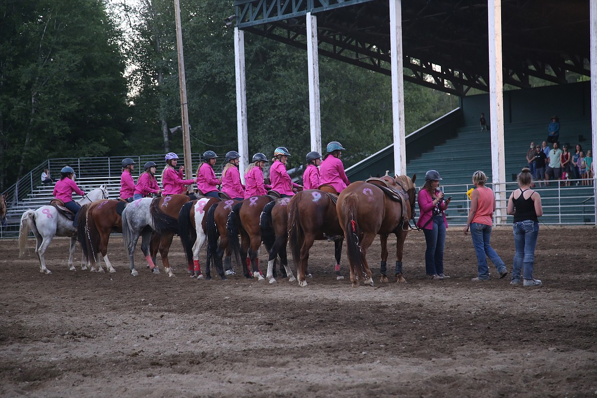 At the end of the closing ceremony at 4-H Horse Camp.