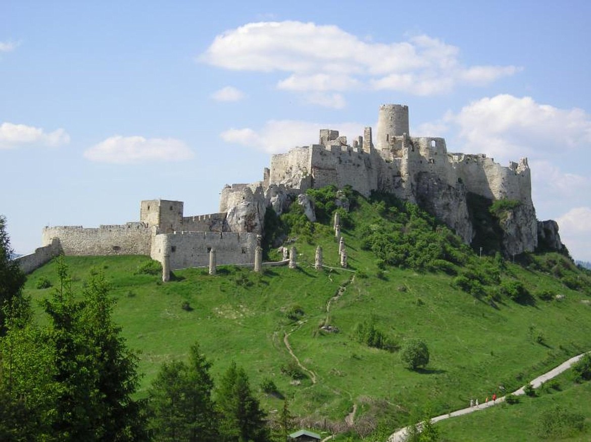 The Mongolian Golden Horde extended as far west as Hungary, where after the first attack in 1241, castles for defense were built in case they returned, including Spiš Castle shown here.