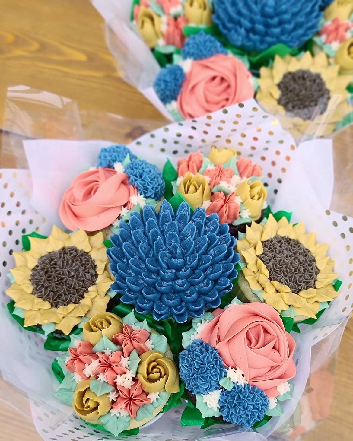 Marin Blandon of Sugar Happy Cupcakes in Kalispell expects to make 1,500 cupcakes per week this summer, in part due to increased demand from wedding events. (Courtesy of Marin Blandon)