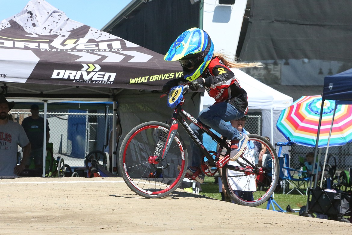 Brooklyn Beck, 7, placed first overall in the girls expert race June 26.