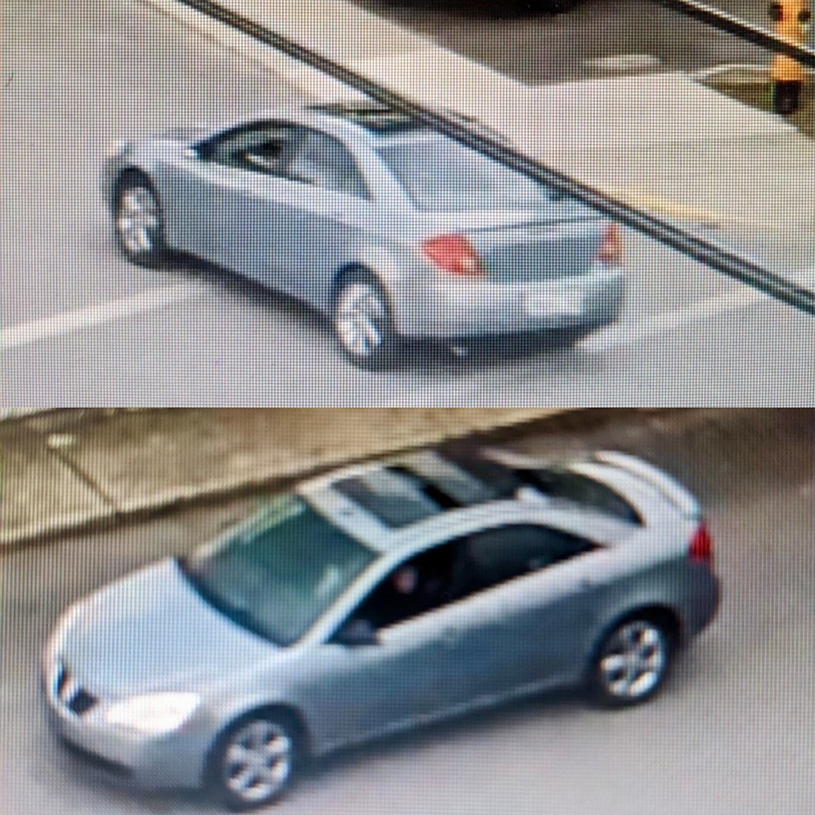 The Silver Pontiac G6 used by the suspect.