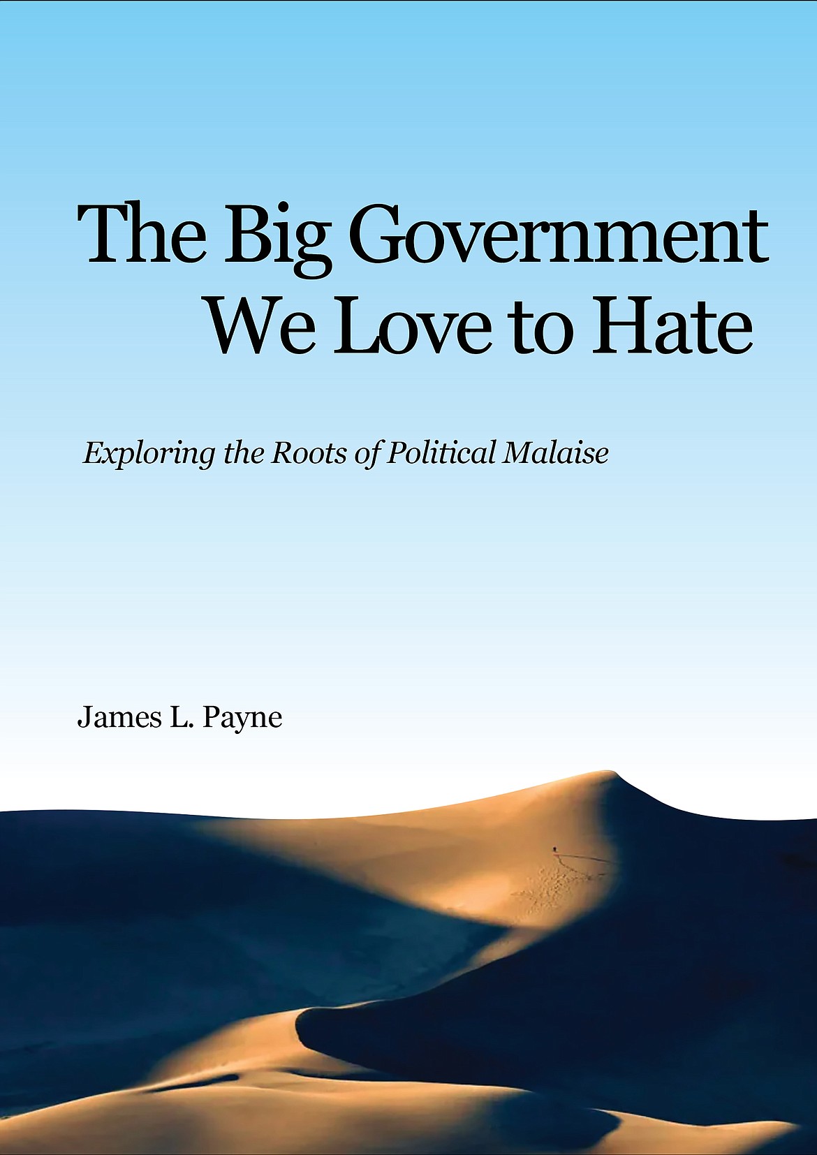 The cover of local author Jim Payne's new book, “The Big Government We Love to Hate”.