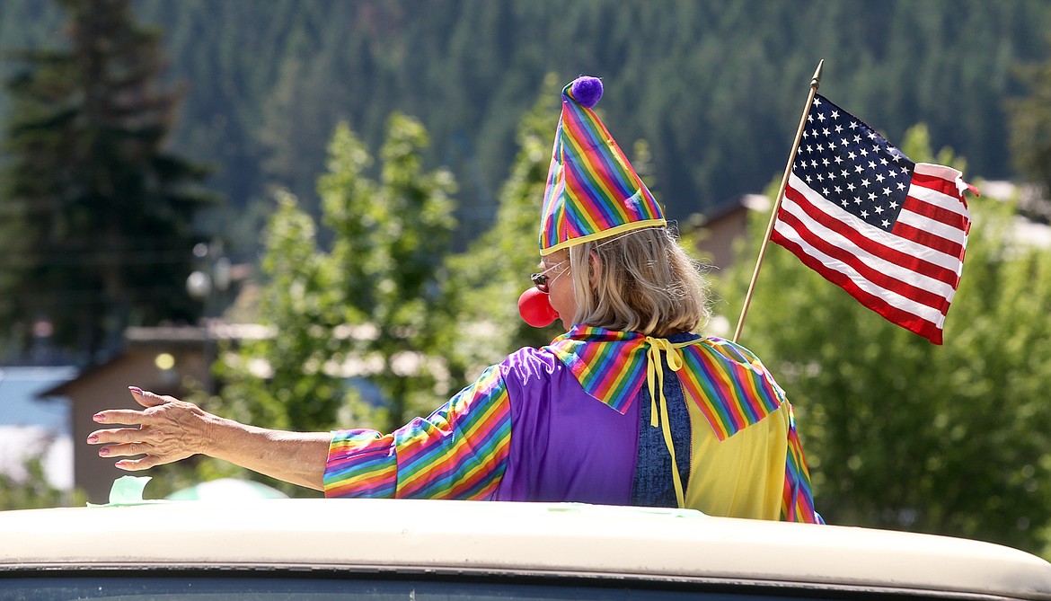 Linda Yarber of Bayview waves to the crowd during the Bayview Daze parade.