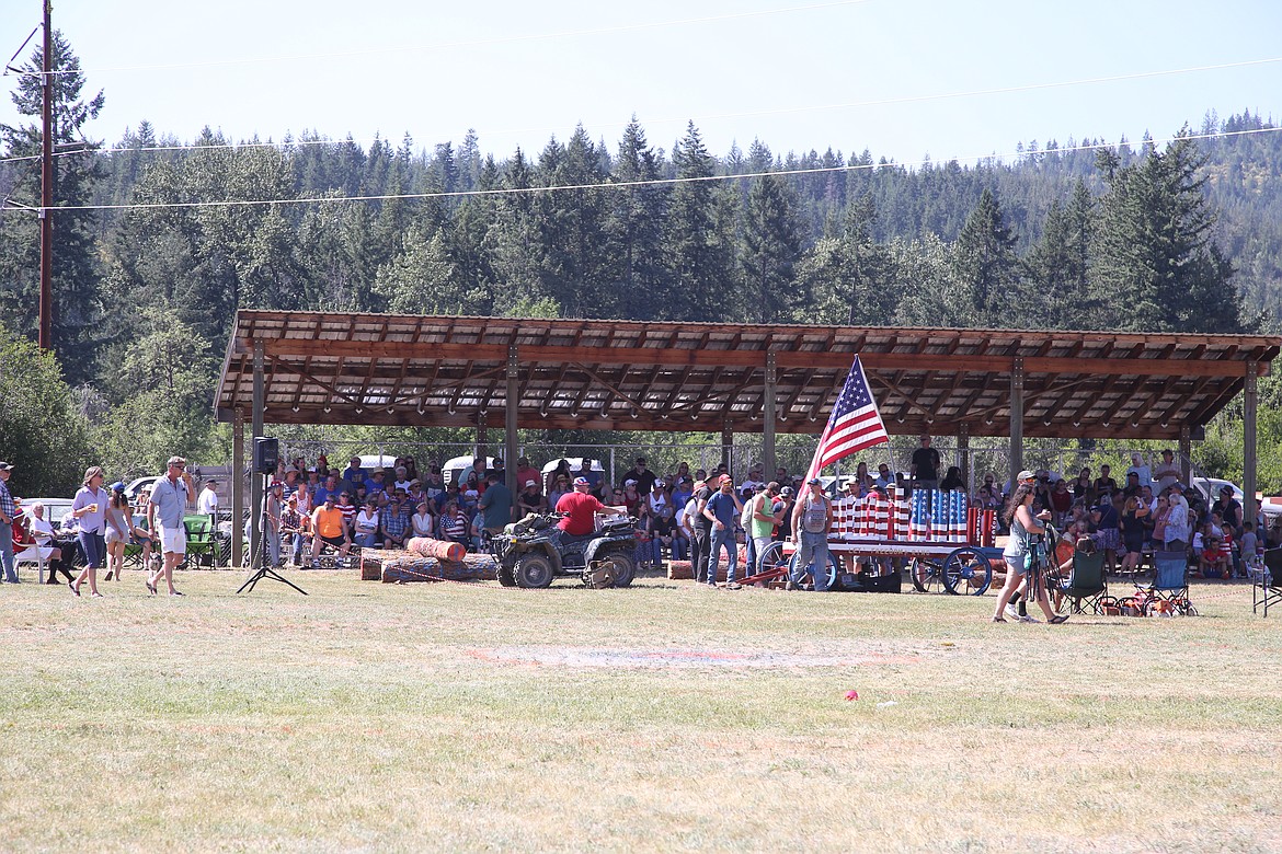 Community members gathered at the ballfield in Clark Fork for the all-day-long festivities for the Old Fashioned Fourth of July Celebration.