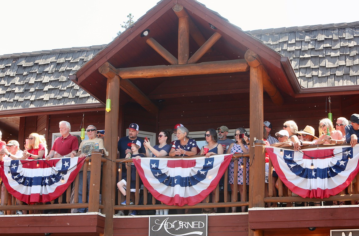 Attendees fill balconies along Electric Avenue to catch the action during the Bigfork Fourth of July Parade.
Mackenzie Reiss/Bigfork Eagle