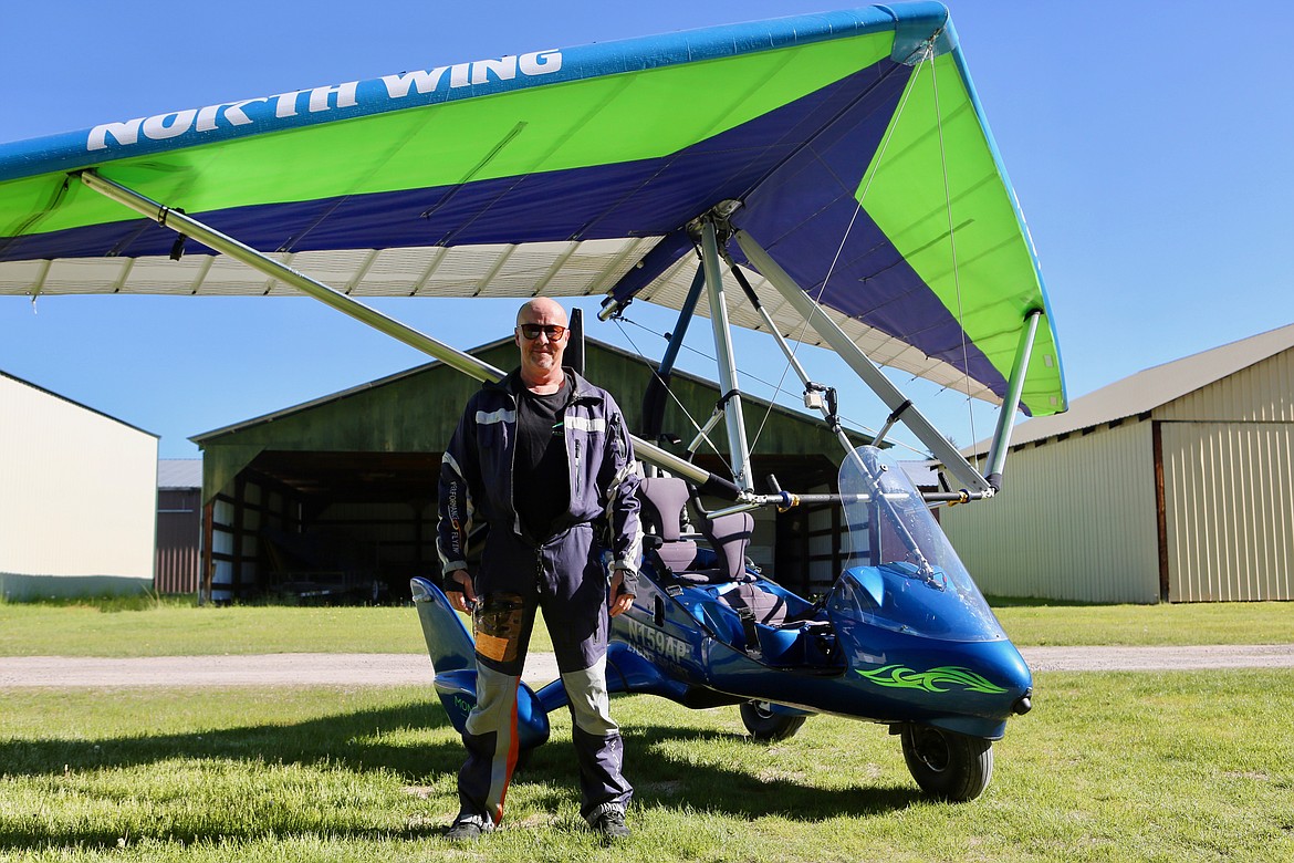Pilot and owner of Air Therapy Aviation Todd Ware poses for a photo in front of his light sport aircraft on June 2.
Mackenzie Reiss/Bigfork Eagle