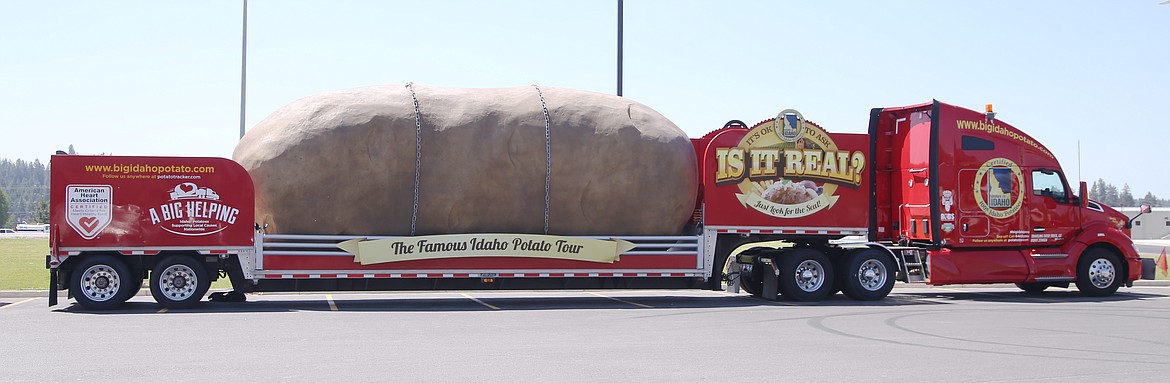 The Great Big Idaho Potato started its 2021 tour in Billings, Mont. on June 30. It is on an adventure to Texas along the west coast. The larger-than-life spud tours for six months of the year, and resides in Boise during the off season.