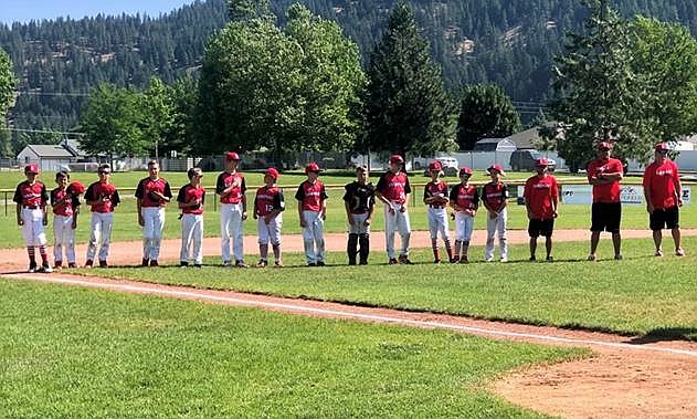 The Sandpoint All-Stars lineup as a team prior to Sunday's game against Coeur d'Alene.