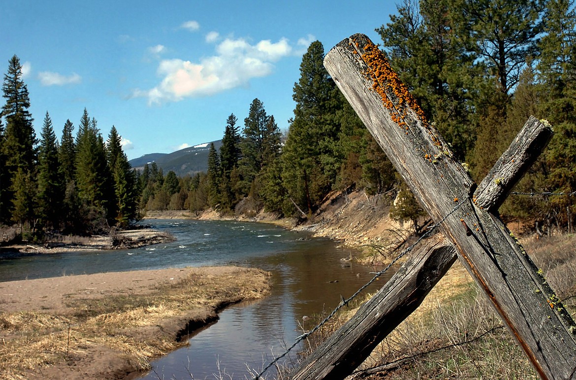 This April 26, 2006 file photo, shows Jacobsen Creek, a tributary of the North Fork of the Blackfoot River near Ovando, Mont. Authorities say a grizzly bear attacked and killed a person who was camping in the Ovando area early Tuesday, July 6, 2021.