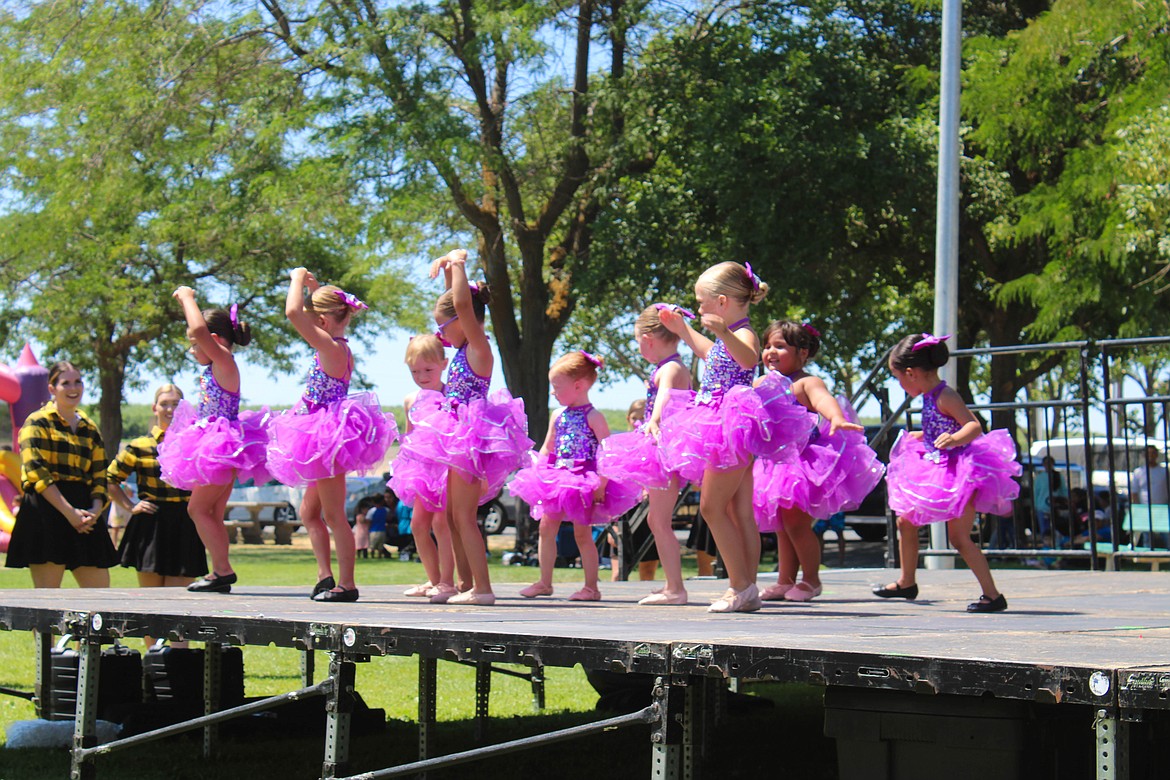 Ballerinas from Dance FX in Moses Lake perform for the first time in more than a year at the Royal City Summerfest on Saturday.