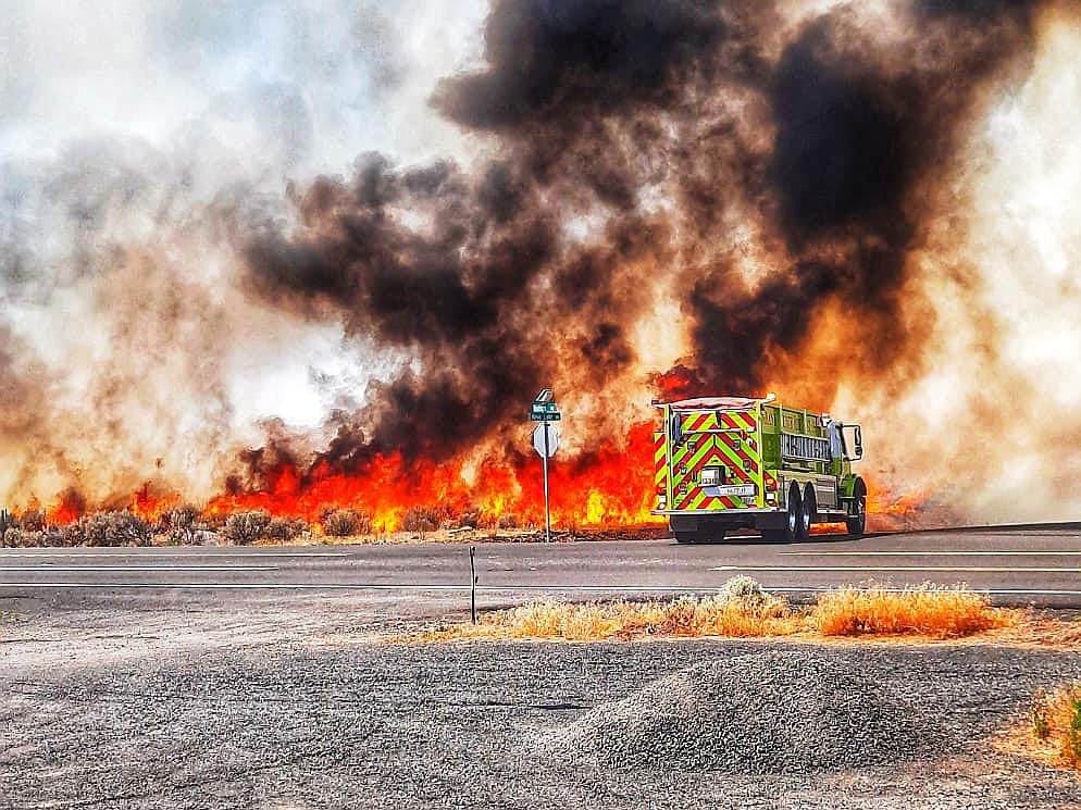 This fire, near Neva Lake Road Northwest off Dodson Road Northwest, burned about 27 acres Sunday.