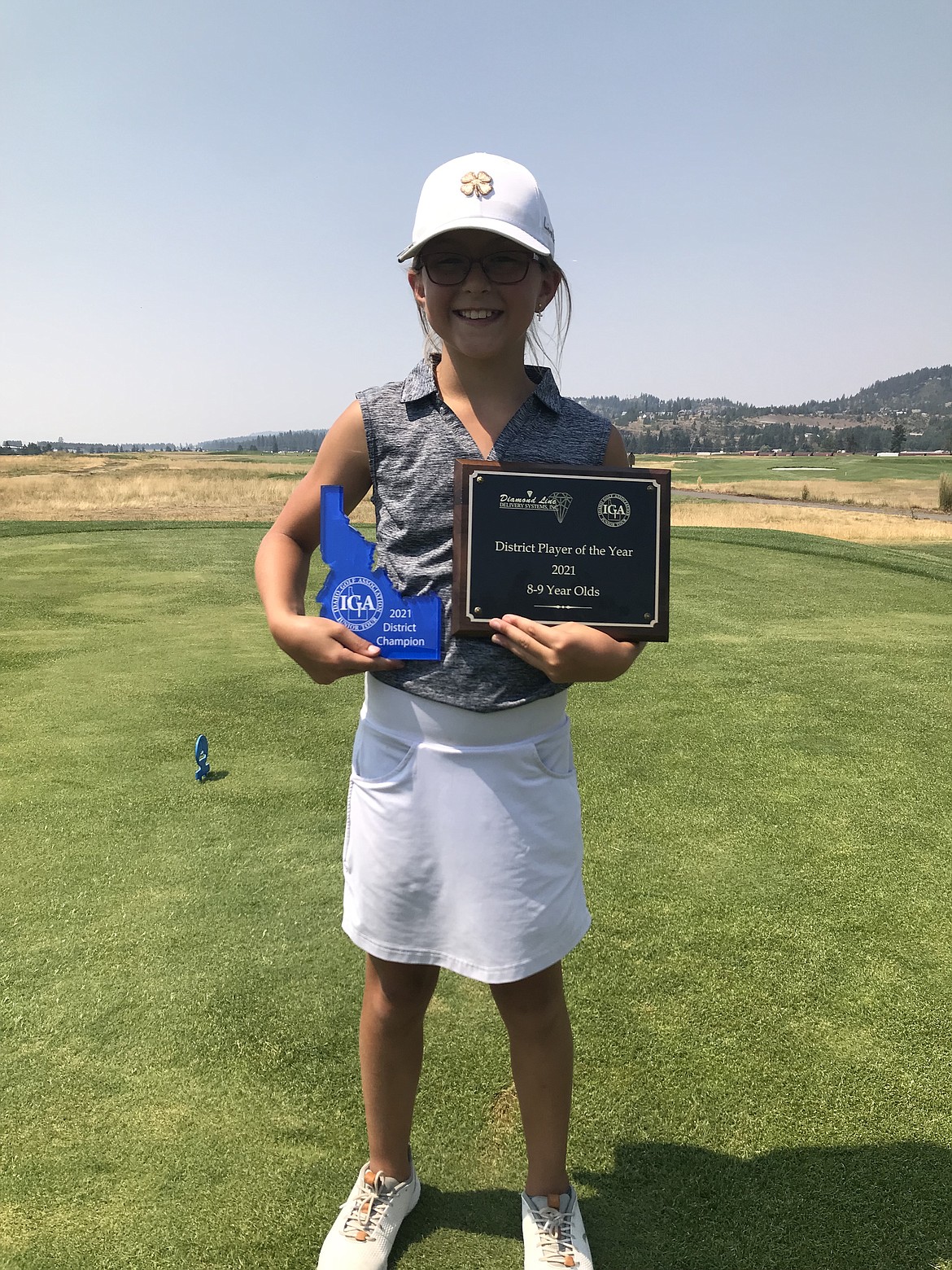 Courtesy photo
Avery Wilson of Hayden Lake was awarded Player of the Year honors in the girls age 8-9 division following the Idaho Golf Association district championships which concluded Tuesday at The Links Golf Club in Post Falls.