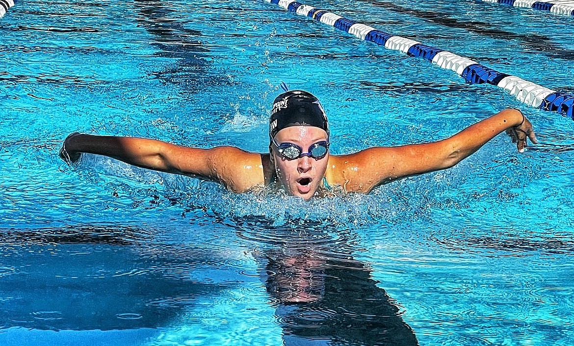 Ava Deleeuw swims in the Sizzlin' Summer Splash this past weekend.