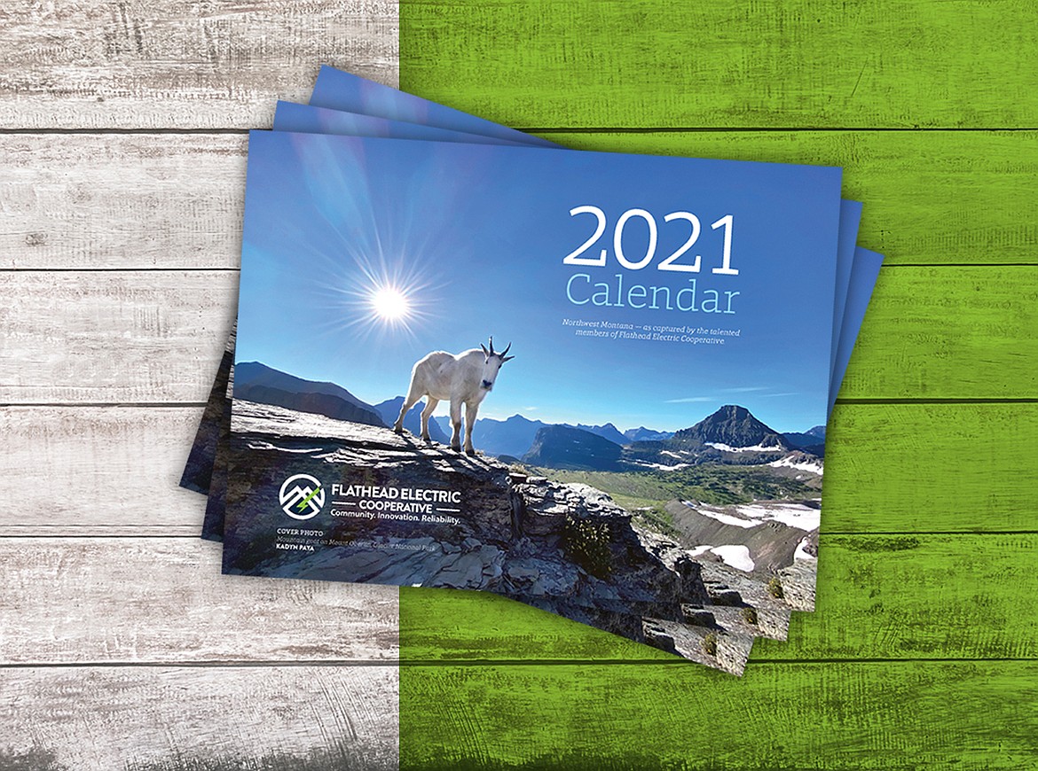 This image shows the Flathead Electric Cooperative's 2021 calendar. Photo submissions are being accepted for the co-op's 2022 calendar.