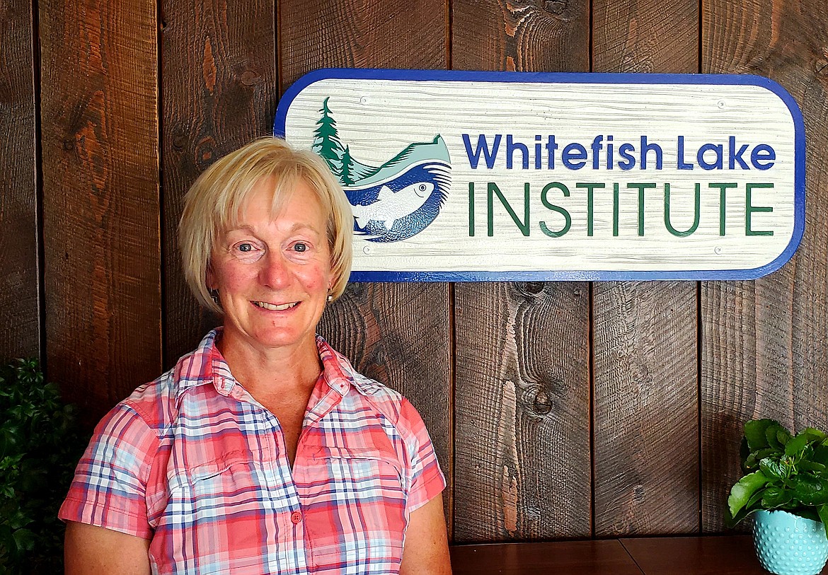Carol Treadwell, the Whitefish Lake Institute's new finance and grant manager, poses at the institute's office in Whitefish on Tuesday, July 13, 2021. (Chad Sokol/Daily Inter Lake)