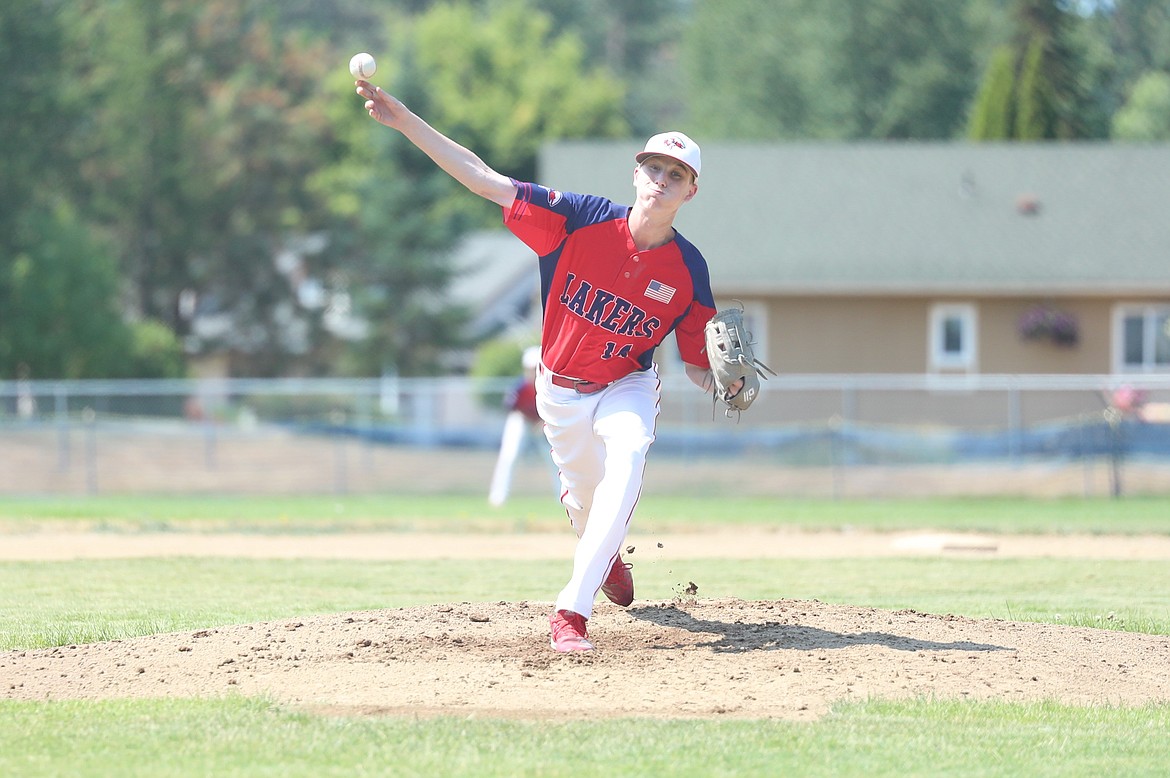 Alex Leverich pitches on Friday.