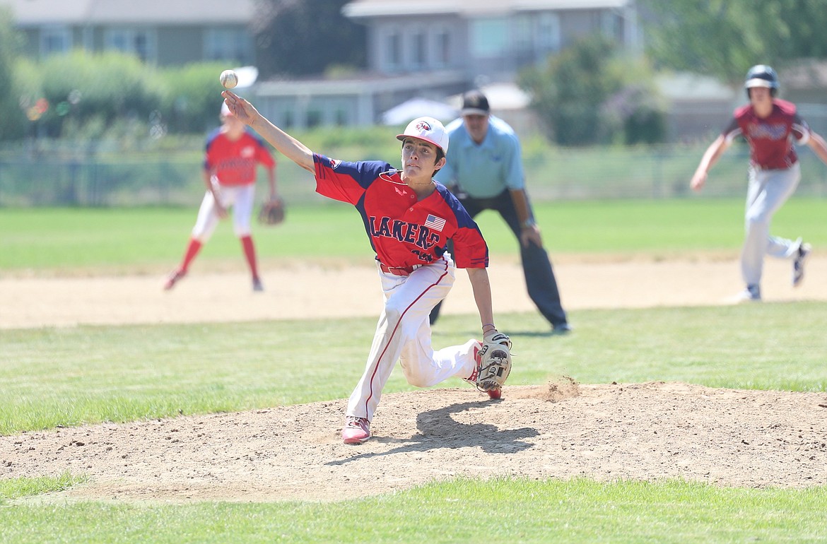 Chase Sanroman pitches on Friday.