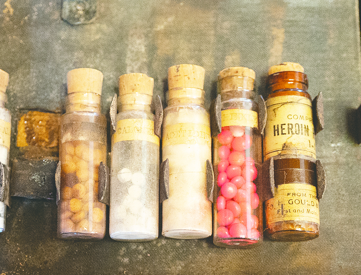 A variety of medicines were the cures of the day more than a century ago, including heroin. (Chris Peterson/Hungry Horse News)