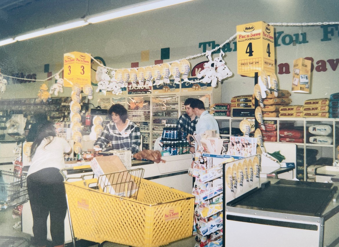 Yoke's in the '90s really was a bright and vibrant place complete with neon yellow plastic carts and… is that video rental in the background.