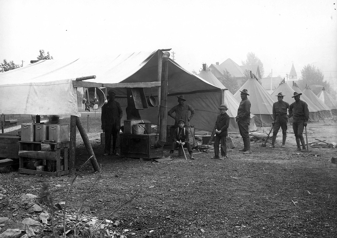 Soldier's camp outside Wallace.