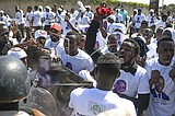 Haitian president's hometown holds funeral amid violence
