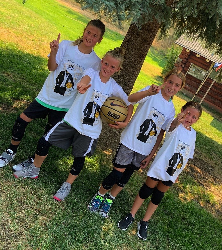 Courtesy photo
Team Next Level won the 3-4 grade girls bracket at the Silver Hoops 3-on-3 basketball tournament on Sunday in Kellogg. From left are: Brylee Brown of Coeur d'Alene, Kinsley Wallis of Coeur d'Alene, Kyal Carlson of Post Falls and Kambry Brouse of Coeur d'Alene.
