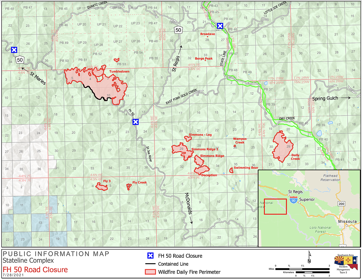 Stateline Complex Wildfire update for July 28 | Shoshone News-Press