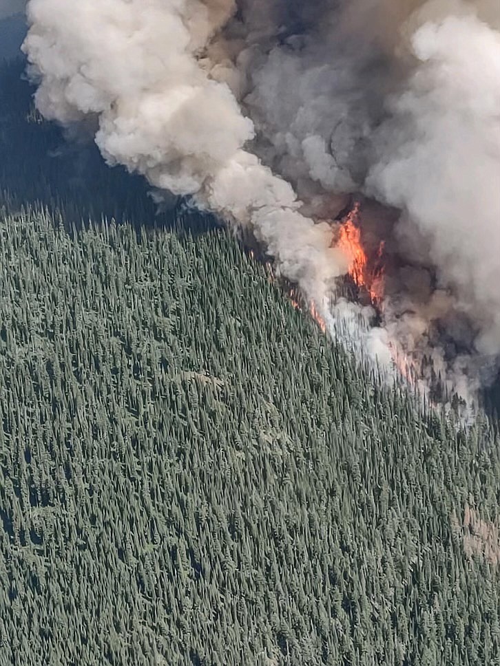 The South Yaak Fire. (Courtesy Kootenai National Forest)