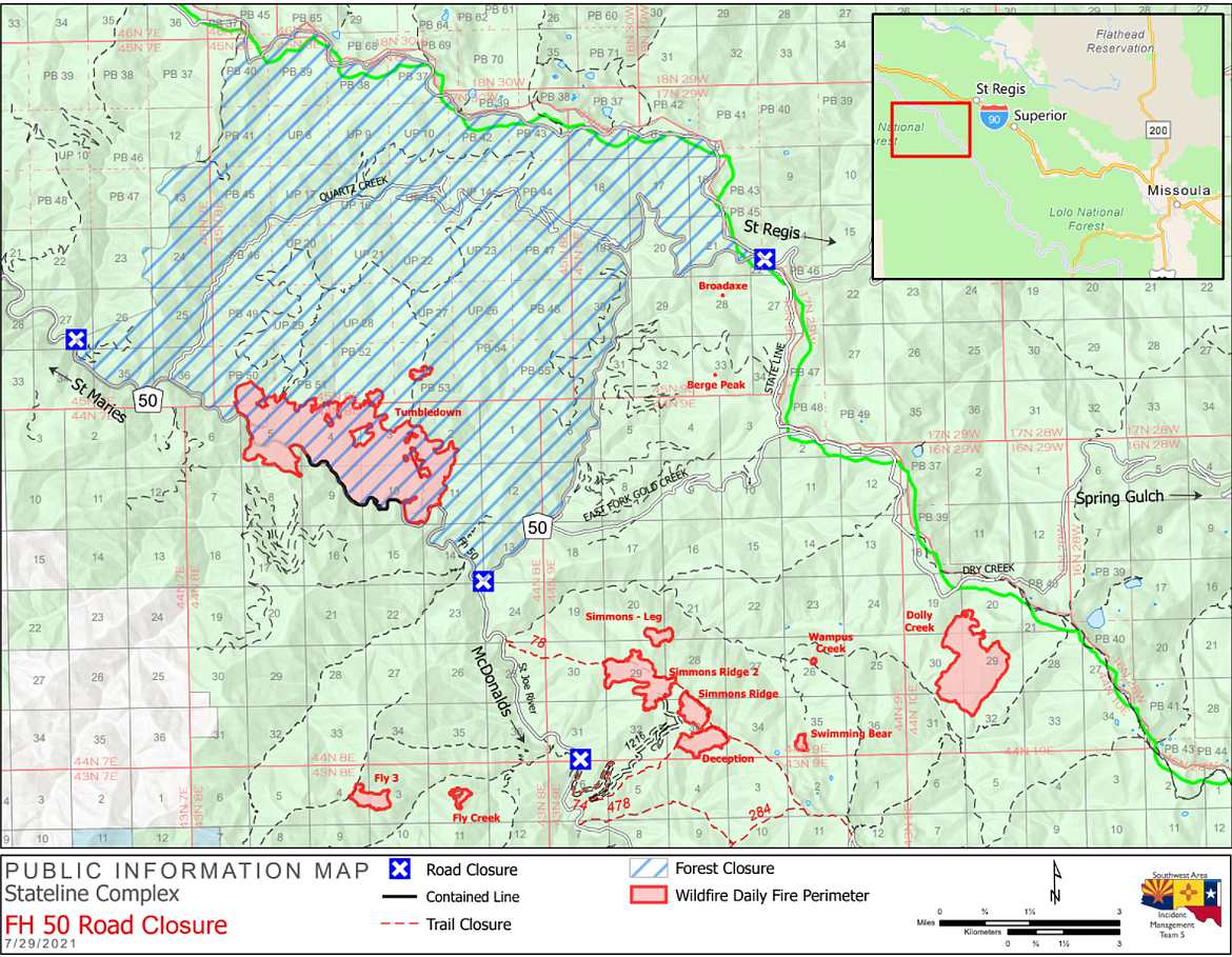 Stateline Complex Wildfire update for July 29 | Shoshone News-Press