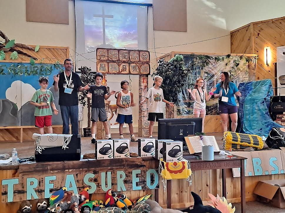 Nearly 100 Sanders County youths enjoyed the Vacation Bible School at Plains Bible Chapel last week. (Adam Lindsay/Valley Press)