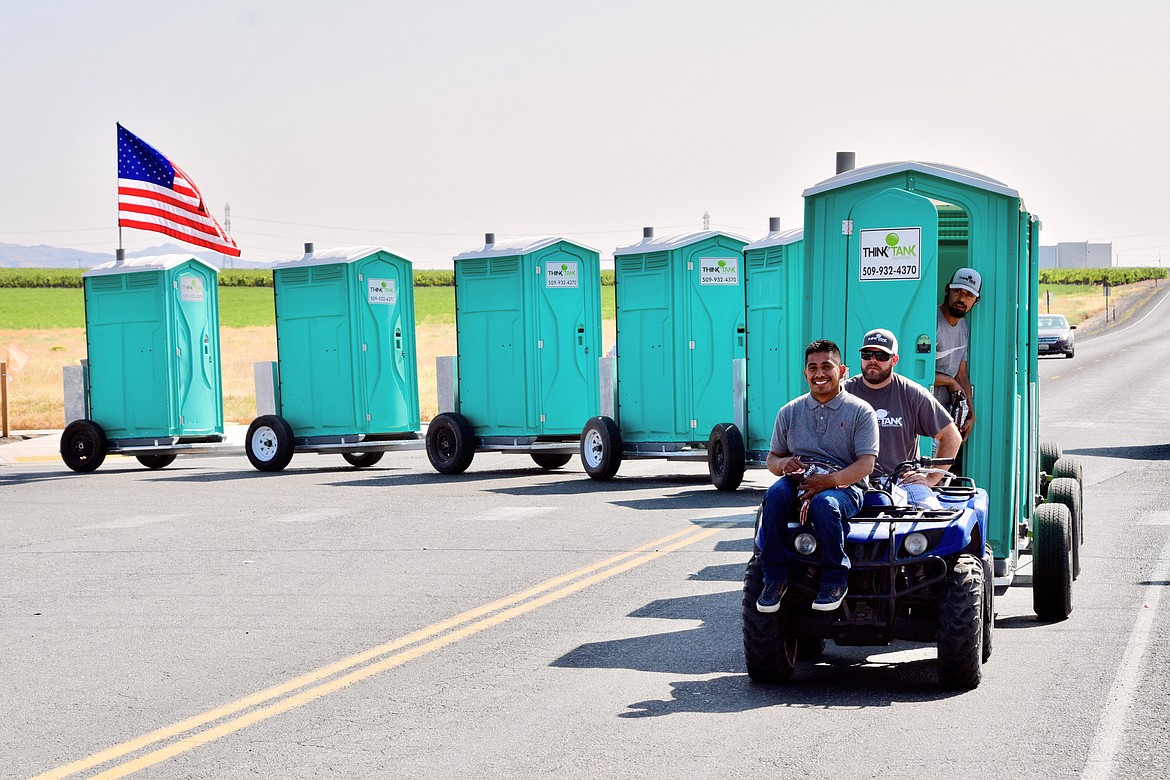 A train of porta potties was among the entries in the 2019 Community Days parade in Mattawa. Community Days returns as Wahluke Community Day Aug. 28.