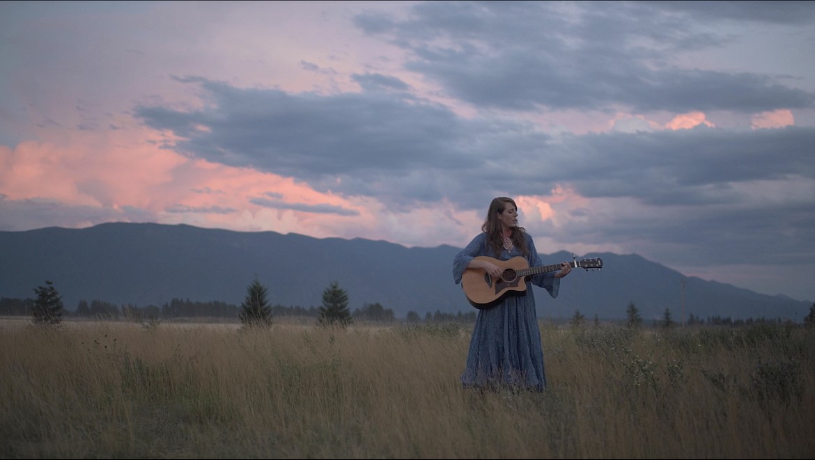 Image from Sarah Johnson's YouTube music video for her original song "Red Bandanna"