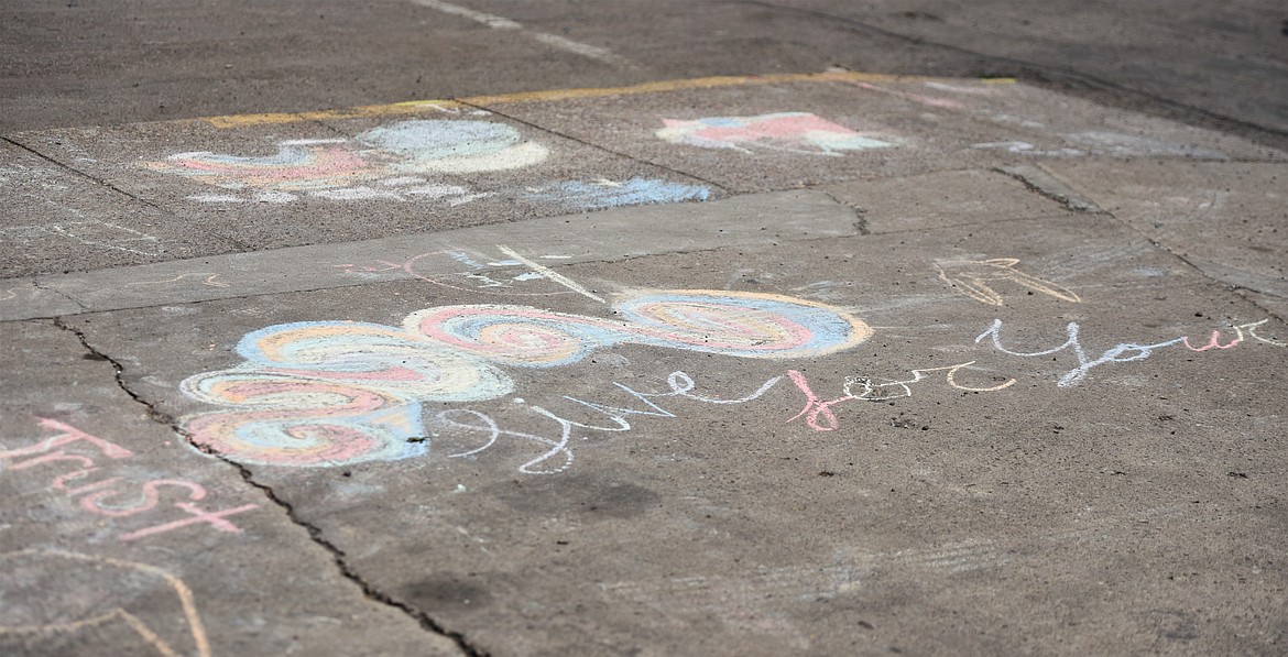 A chalk art entry at the 2021 Flathead Cherry Festival in Polson. (Scot Heisel/Lake County Leader)