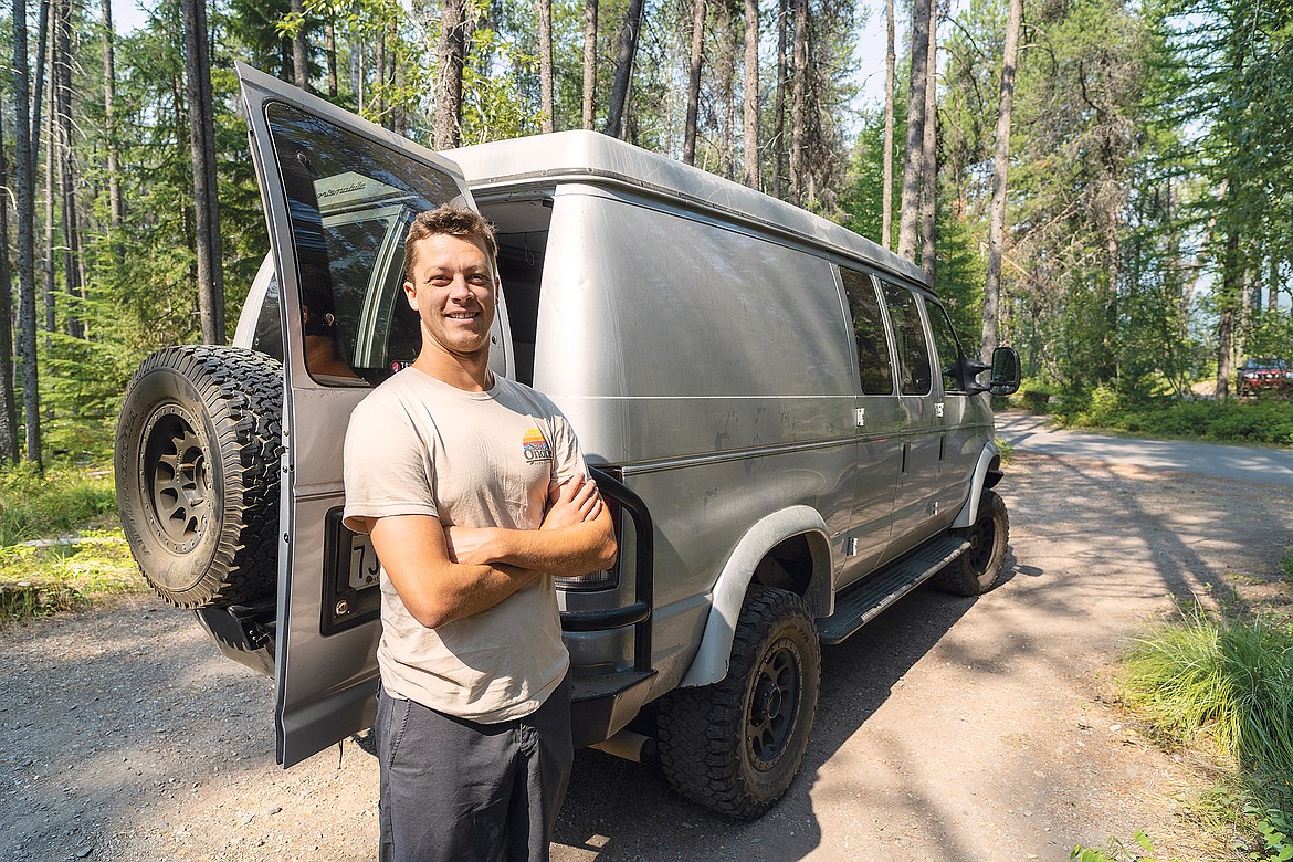 Jake Forbes was traveling solo in his four-wheeled drive Ford Econoline