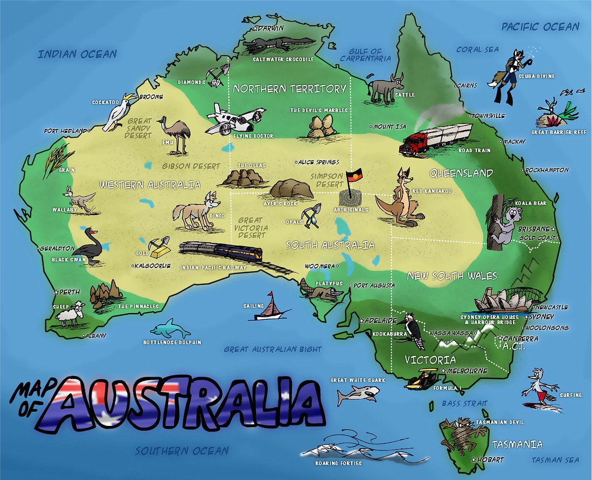 The Australian Outback is about half the size of continental USA.