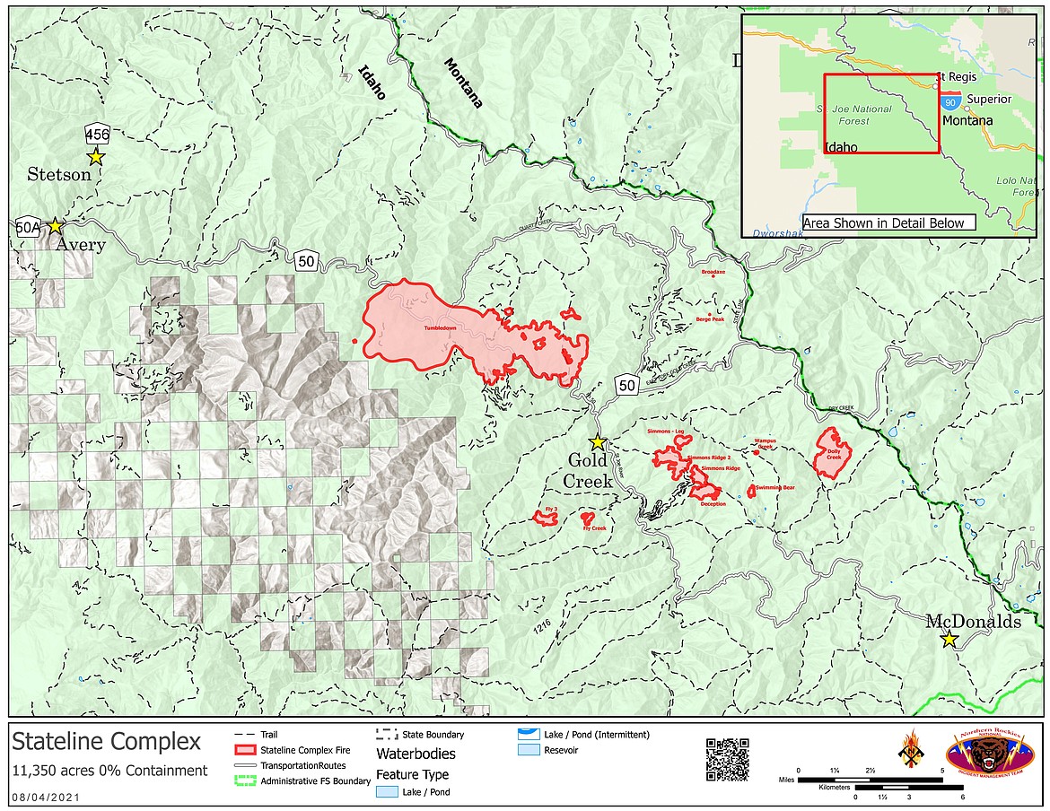 Stateline Complex Wildfire update for Aug. 4 | Shoshone News-Press