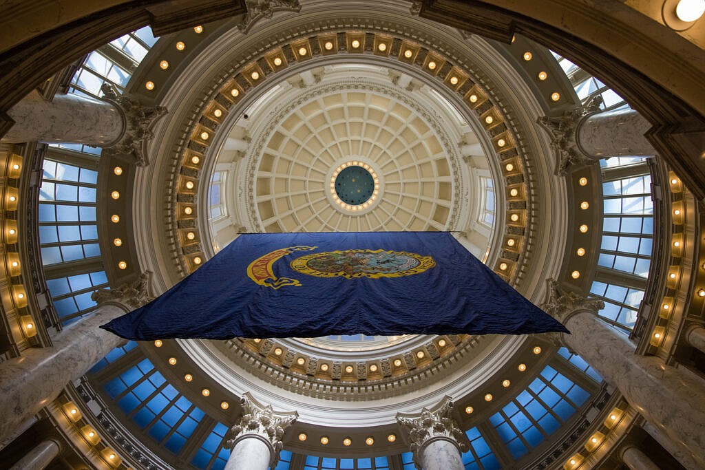 Rotunda at the Idaho State Capitol building on March 23, 2021.