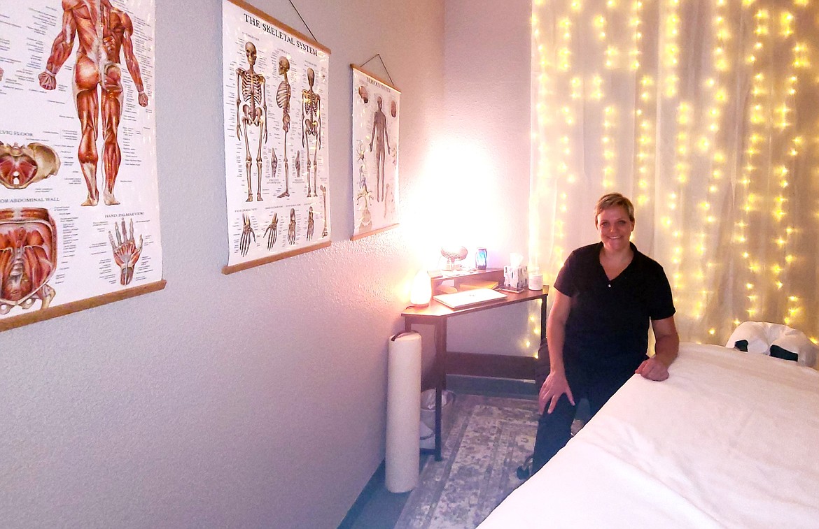 Courtesy photo
Owner and licensed massage therapist Sarah Carlon is seen inside Mending Muscles Massage Therapy, in Suite 6 at 2415 Government Way.