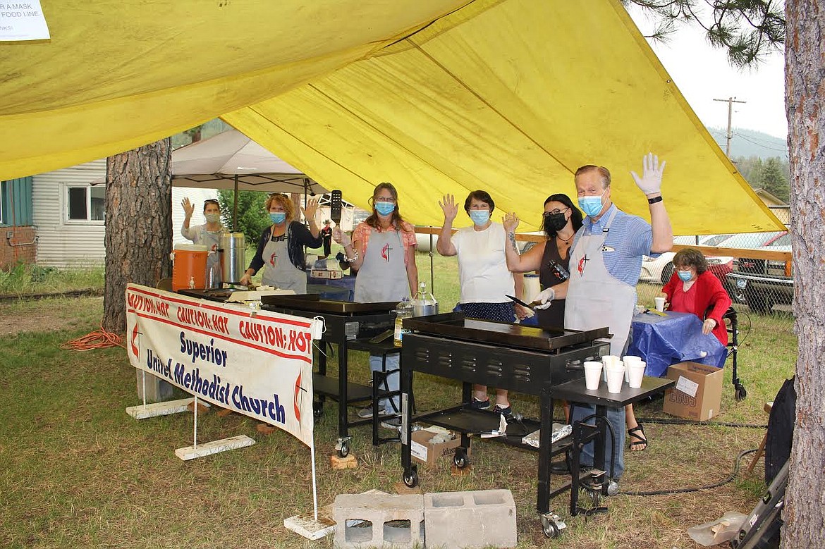 The Methodist Church of Alberton and Superior provided breakfast as they have done for years at the Mineral County Fair and it was delicious. (Monte Turner/Mineral Independent)