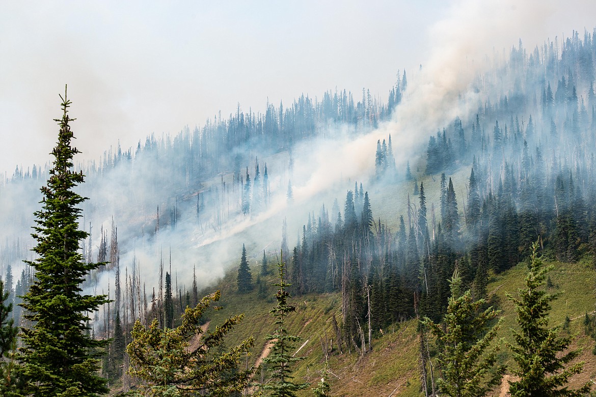 The Trestle Creek Complex fire has burned 3,586-acres north of Hope. Road and trail closures remain in effect for the area.